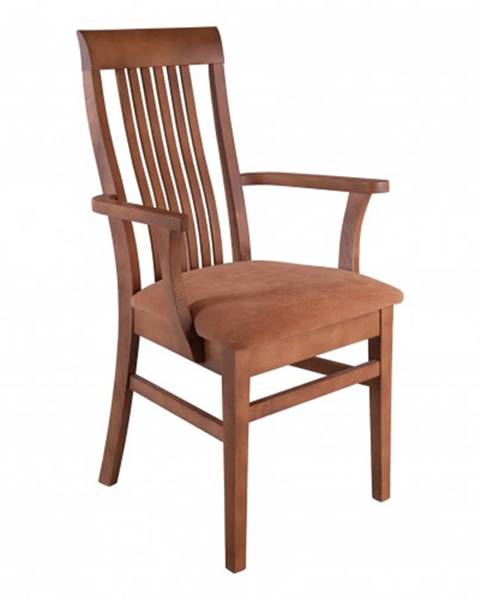 Drewmax Jedálenská stolička - masív KT178 | buk / koža