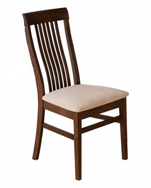 Drewmax Jedálenská stolička - masív KT179 | buk / koža