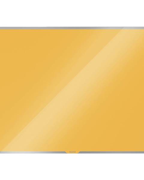 Žltá sklenená magnetická tabuľa Leitz Cosy, 80 x 60 cm
