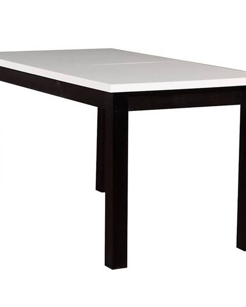 Stôl ST28 140X80+40 biely/cierny