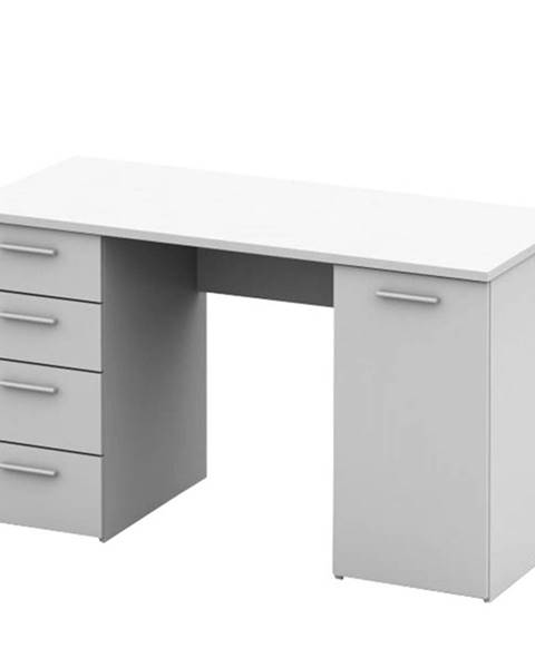 Písací stôl biela EUSTACH