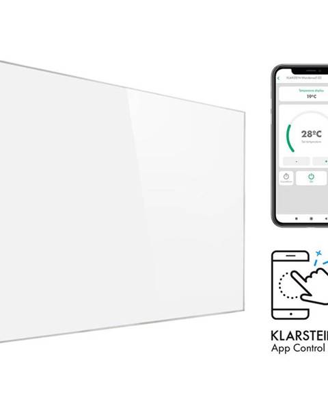 Klarstein Wonderwall 1200 Smart, infračervený ohrievač, 100 x 120 cm, 1200 W, týždenný časovač, IP24, biely