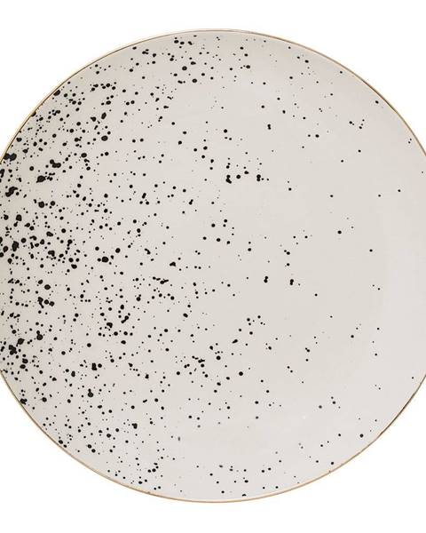 Biely kameninový tanier Bloomingville Venus, ø 25 cm
