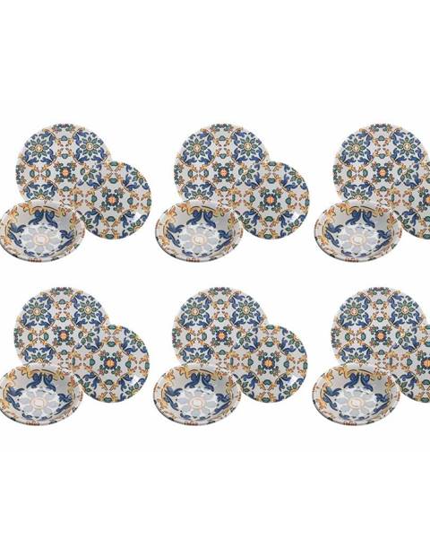 18-dielna súprava keramického tanierov Villa d&