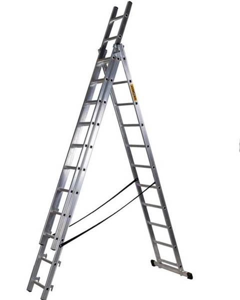 Rebrík Strend Pro DP 3x11, Alu, EN 131 max. 6.36 m, BASIC