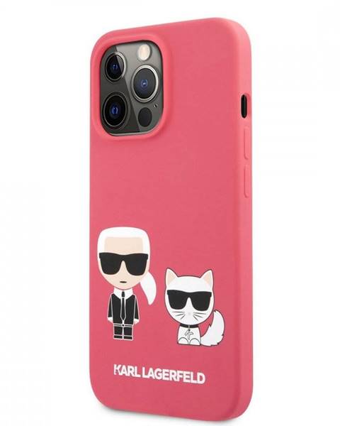 KARL LAGERFELD KLHCP13LSSKCP & CHOUP. LIQ.SILIC. ZADNY KRYT PRE IPHONE 13PRO RED
