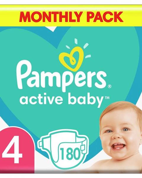 PAMPERS ACTIVE BABY S4 180KS, 9-14KG