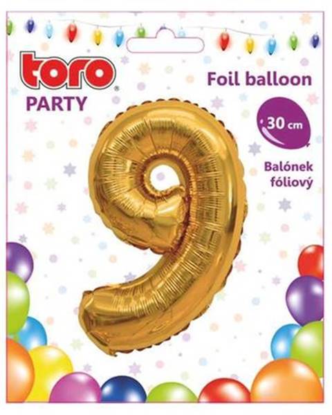 TORO Balónik číslica "9", 30 cm, assort