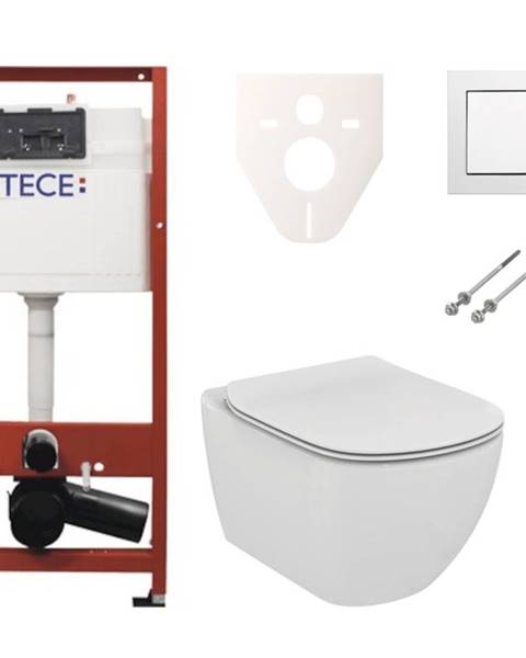 Cenovo zvýhodnený závesný WC set TECE do ľahkých stien / predstenová montáž + WC Ideal Standard Tesi