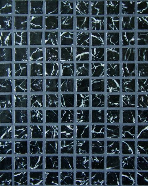 Sklenená mozaika Mosavit Negro marquina 30x30 cm lesk NEGROMA