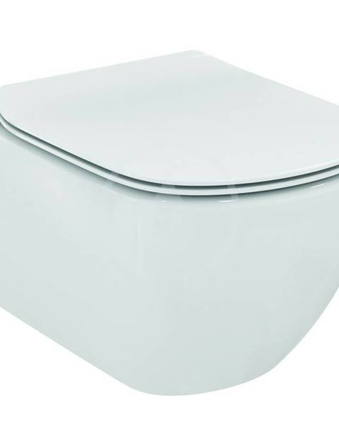 Ideal Standard Tesi - Závesné WC so sedadlom SoftClose, AquaBlade, biela