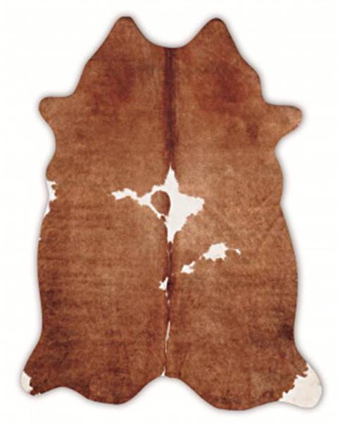 Imitácia kravskej kože hnedá, 120x150 cm