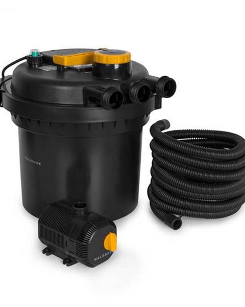 Waldbeck Aquaklar, set tlakového filtra do jazierka, 11W UV-C čistič, 35W pumpa, 5 m hadica