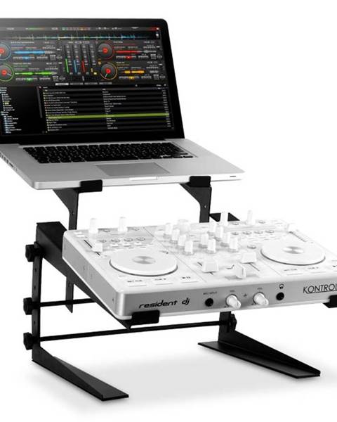 Resident DJ DJX-250 stojan na notebook a mixážny pult/controller, čierny