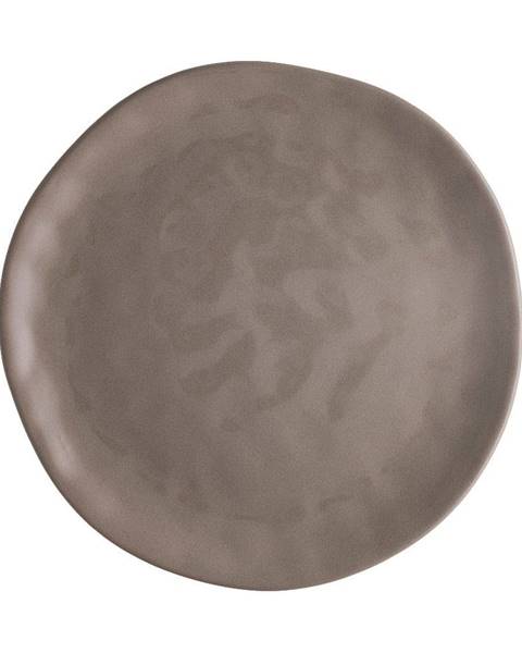 Hnedý porcelánový tanier na pizzu Brandani Pizza, ⌀ 26 cm