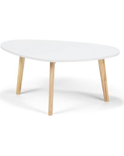 Biely konferenčný stolík Bonami Essentials Skandinávsky, dĺžka 84,5 cm