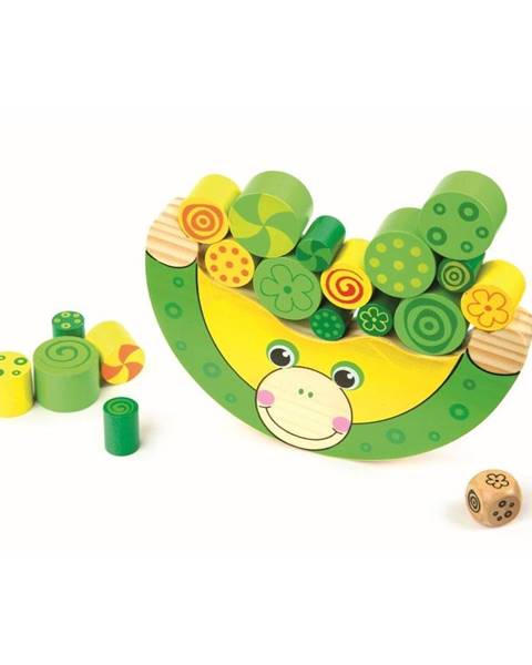 Drevená hračka Legler Balancing Frog