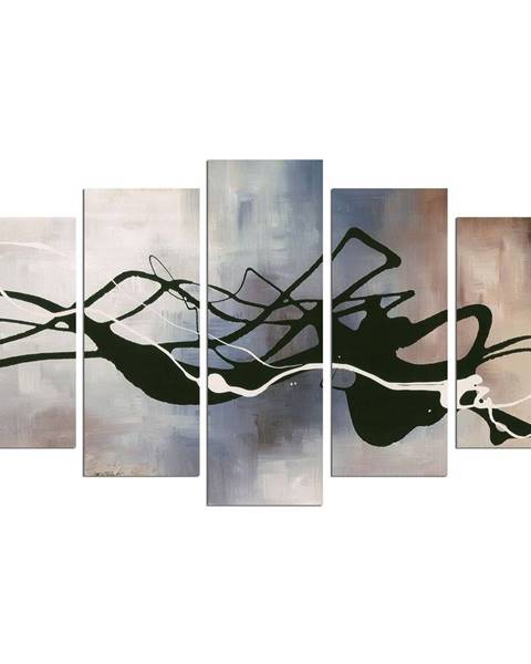 Viacdielny obraz Black Lines, 110 × 60 cm