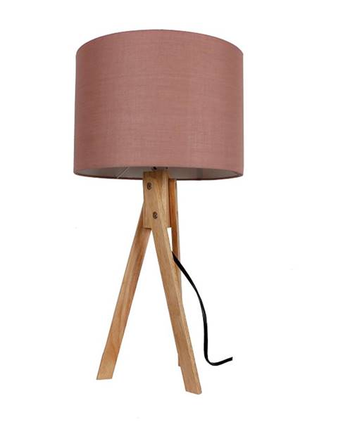 Stolná lampa taupe hnedá/prírodné drevo LILA TYP 3 LS2002